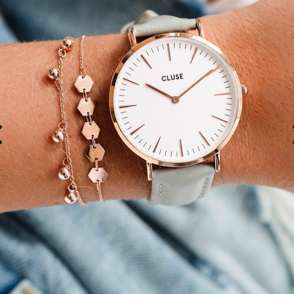 NWT Cluse La Boheme Leather Strap Watch